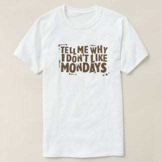 T-shirt Je n'aime pas la typographie de culture pop de