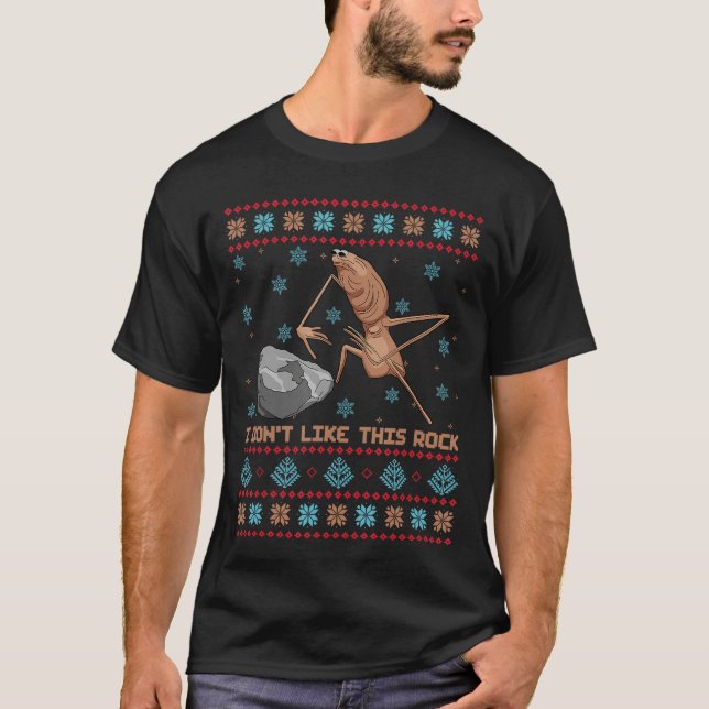 T-shirt Je n'aime pas son Rock Marcushe Ver Ugly Sweater X (Devant)