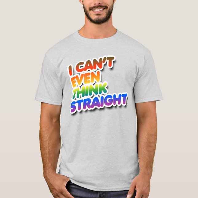 T-shirt Je n'arrive même pas à penser tout droit (Devant)