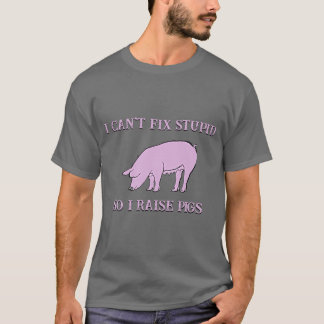 T-shirt Je n'arrive pas à réparer les idiots, alors je lèv