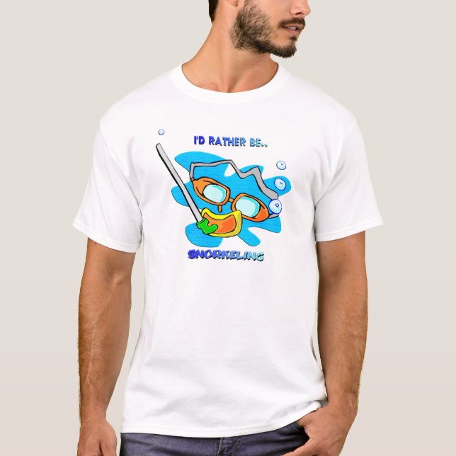 T-shirt Je naviguerais au schnorchel plutôt (Devant)