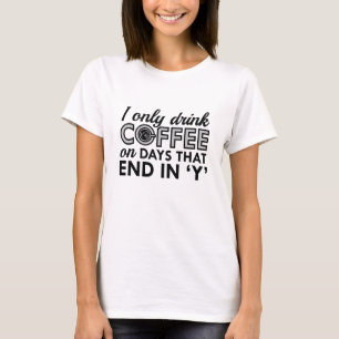 T-shirt Je Ne Bois Que Du Café