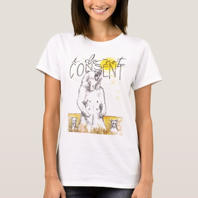 T-shirt JE NE CONSENS PAS les jambes de derrière de maman (Devant)