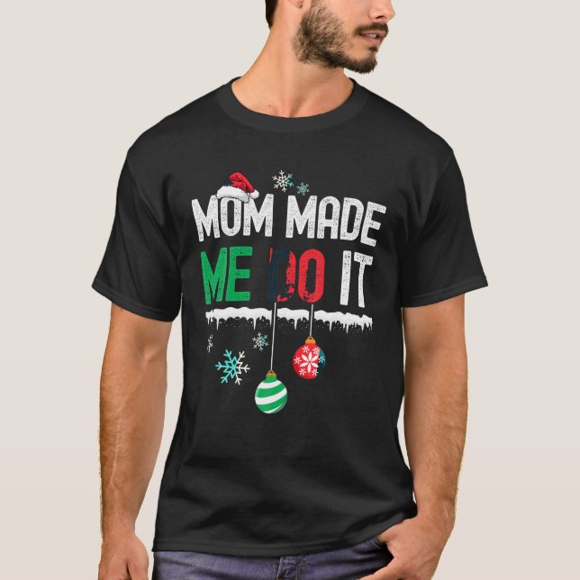 T-shirt Je Ne Correspond Pas Aux Vêtements De Noël Maman M (Devant)