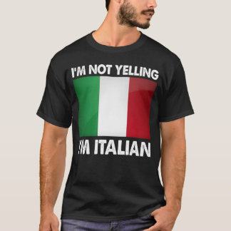 T-shirt Je Ne Crie Pas Je Suis Italien Drôle D'Humour Ital