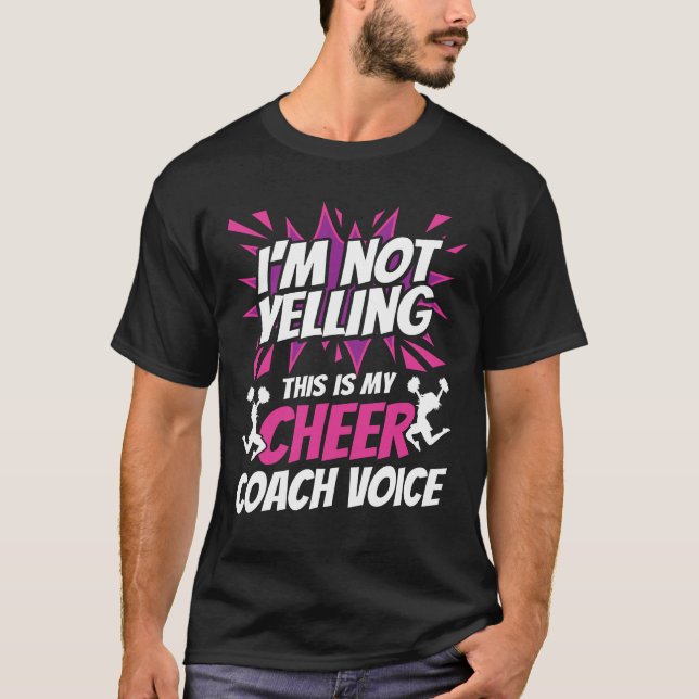 T-shirt Je ne crie pas que c'est ma voix d'entraîneur (Devant)