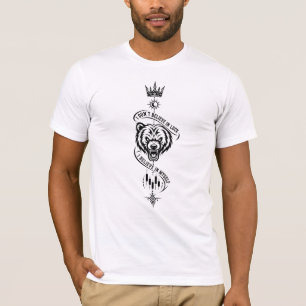 T-shirt Je ne crois pas au symbole de l'ours trader chance