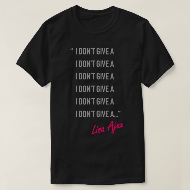 T-shirt Je Ne Donne Pas A - Lisa Ajax (Design devant)