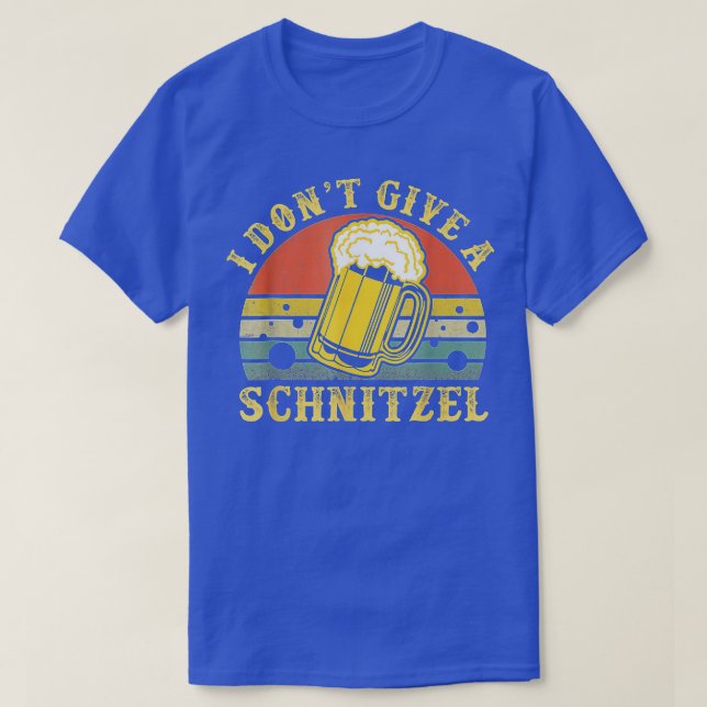 T-shirt Je ne donne pas une bière allemande Schnitzel Okto (Design devant)