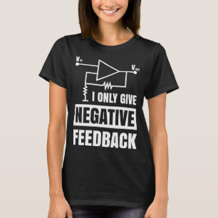 T-shirt Je Ne Donne Que Des Commentaires Négatifs Électriq