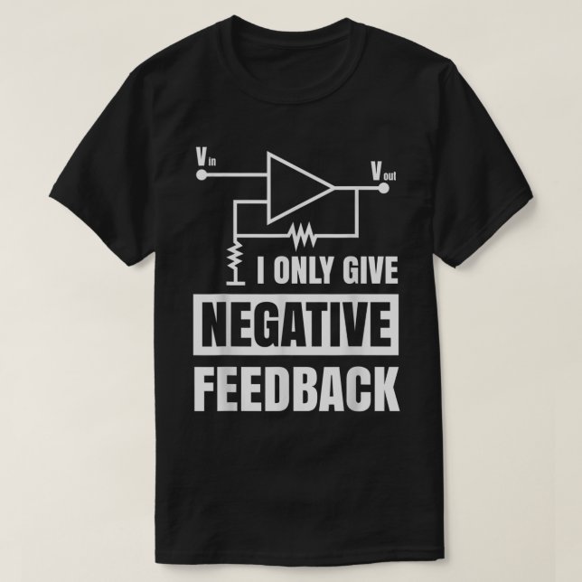 T-shirt Je Ne Donne Que Des Commentaires Négatifs Électriq (Design devant)