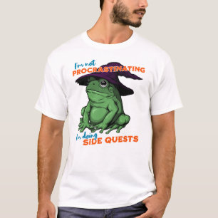 T-shirt Je ne fais pas de procrastination Je fais des quêt