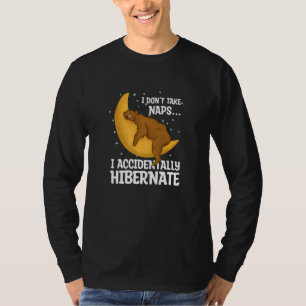 T-shirt Je ne fais pas la sieste, j'hiberne accidentelleme