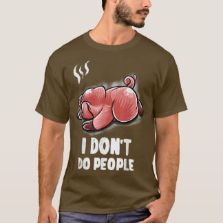 T-shirt Je ne fais pas les gens qui dorment Fermier de por