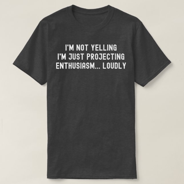 T-shirt Je ne hurle pas (Design devant)