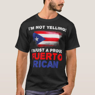 T-shirt Je ne hurle pas Je ne suis qu'un fier drapeau port