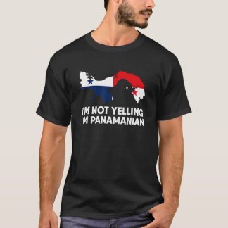 T-shirt Je ne hurle pas Je suis Panaméen Panama