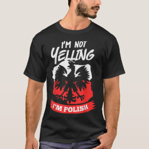T-shirt Je ne hurle pas Je suis Polonais Design Dyngus Day