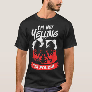 T-shirt Je ne hurle pas Je suis Polonais Design Dyngus Day