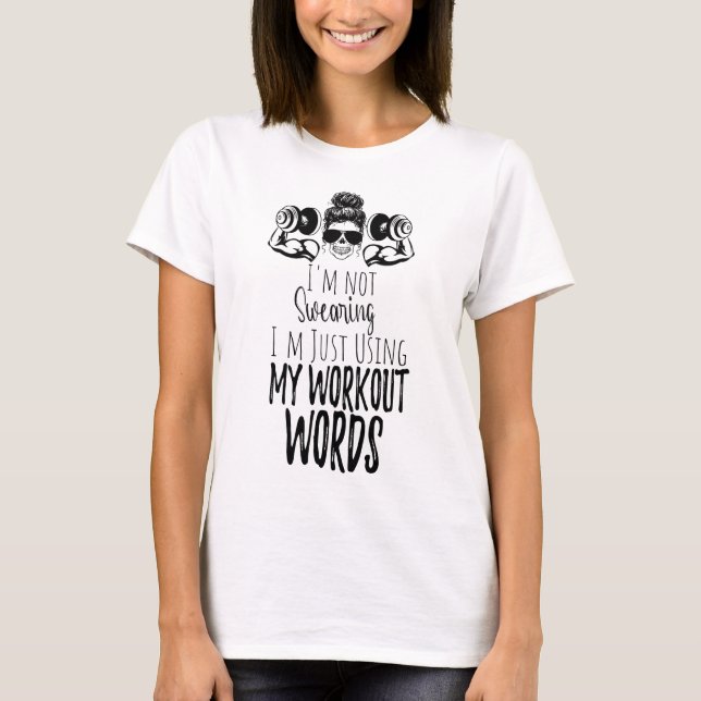 T-shirt Je ne jure pas que j'utilise mes mots d'entraîneme (Devant)