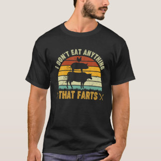 T-shirt Je ne mange rien qui fait peur Végétarien Monde D