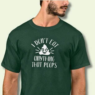 T-shirt Je ne mange rien qui gâche, Hommes Végans