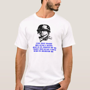T-shirt Je Ne Me Bats Pas Parce Que Je Déteste Ce Qui Est 