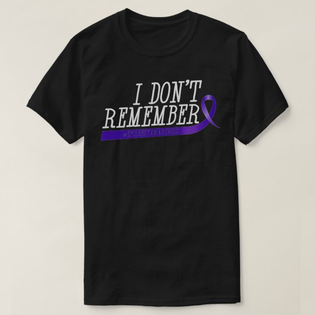 T-shirt Je ne me souviens pas de l'épilepsie pour hommes f (Design devant)