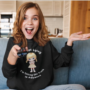 T-shirt Je ne mens pas Je dis la vérité à l'avance