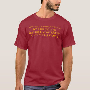T-shirt Je ne m'inquiète pas si j'utilise une chemise