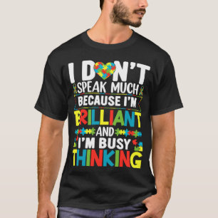 T-shirt Je Ne Parle Pas Beaucoup De Beaux Garçons De Sensi