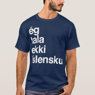 T-shirt Je ne parle pas islandais Islande 2