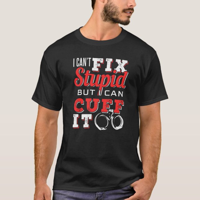 T-shirt Je ne parviens pas à réparer des imbéciles, mais j (Devant)