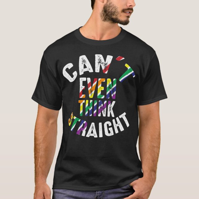T-shirt Je ne peux même pas penser directement drôle gay l (Devant)