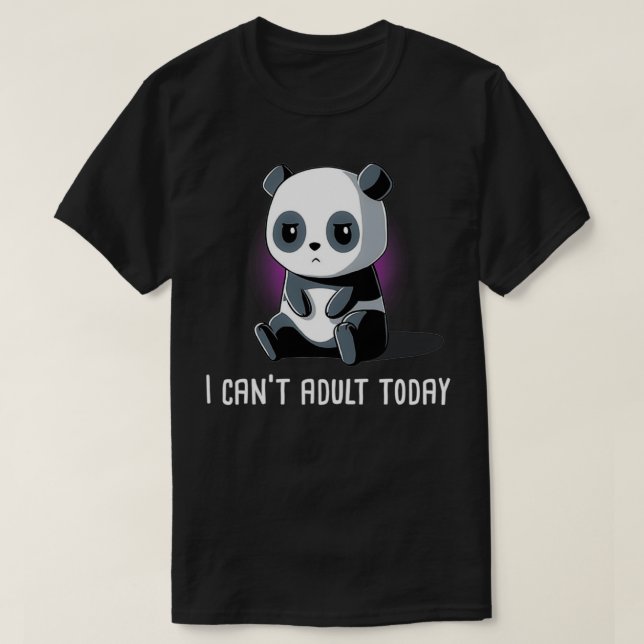T-shirt Je Ne Peux Pas Adulte Aujourd'Hui (Design devant)