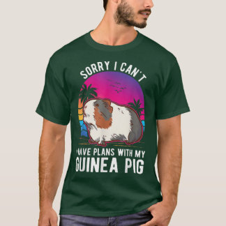 T-shirt Je ne peux pas avoir de plans avec mon Cochon de G
