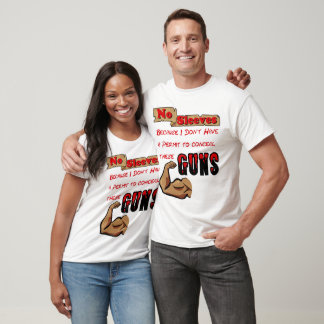 T-shirt Je ne peux pas cacher ces armes