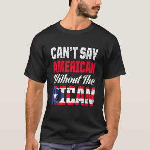 T-shirt Je ne peux pas dire américain sans l'île de Porto