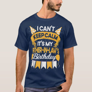 T-shirt Je ne peux pas garder le calme C'est mon père en d