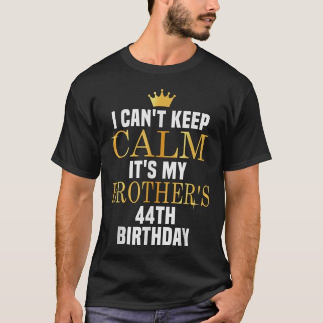 T-shirt Je ne peux pas garder le calme Son 44e anniversair (Devant)