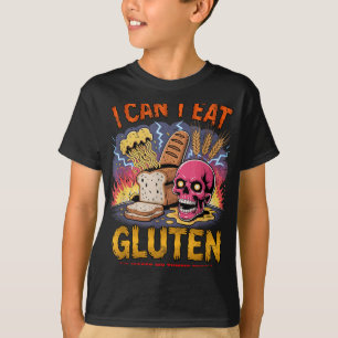T-shirt Je Ne Peux Pas Manger Du Gluten Ça Fait Mes Maux T
