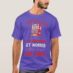 T-shirt Je ne peux pas rester machine à sous long jeu Poke