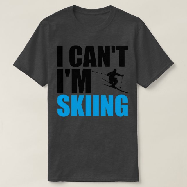 T-shirt Je ne peux pas skier (Design devant)