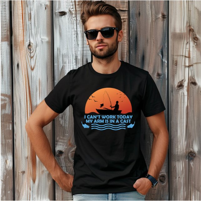 T-shirt Je ne peux pas travailler aujourd’hui, mon bras es (Créateur téléchargé)
