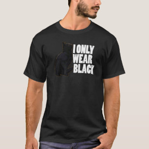 T-shirt Je Ne Porte Que Chat Couleur Noire Animaux Hommes