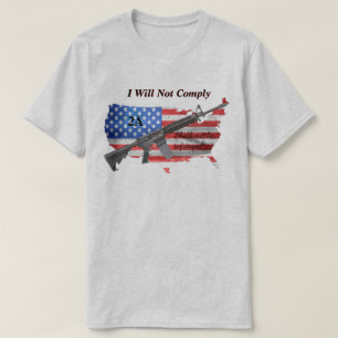 T-shirt Je ne respecterai pas le 2e amendement Indicateur