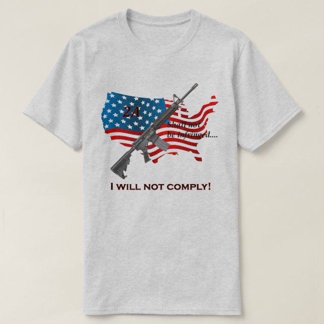 T-shirt Je Ne Respecterai Pas Le Droit D'Ours Au Deuxième  (Design devant)