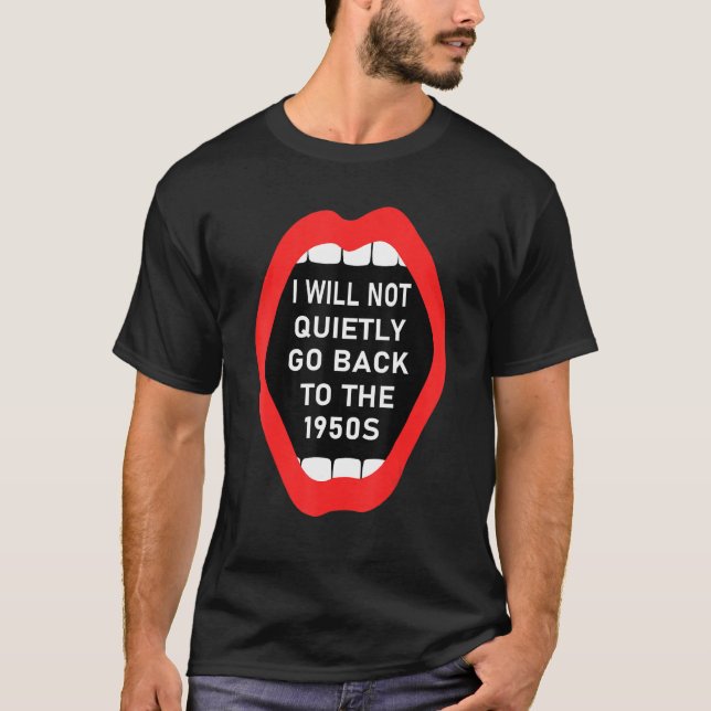 T-shirt Je Ne Reviendrai Pas Tranquillement À La Feministe (Devant)