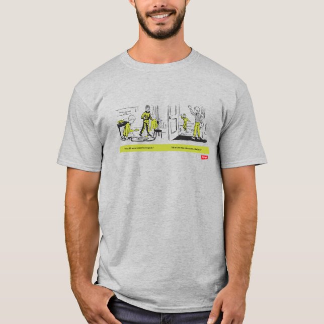 T-shirt Je ne reviendrai plus jamais sur le Tee des hommes (Devant)