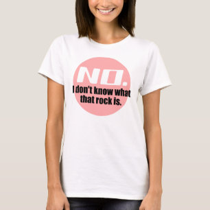 T-shirt Je ne sais pas ce que c'est que cette roche (Rose)